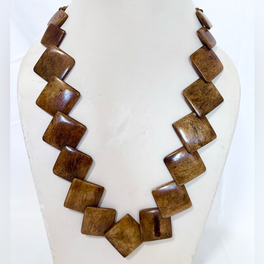 Handmade Brown Bone Necklace